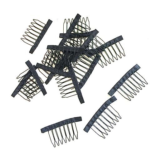 Baluue 10stücke Zahn Perückennetz Clip Stahl Haar Clip Perückensalon Zubehör Für Damen von Baluue