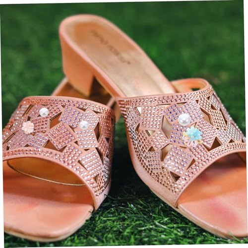 Baluue 10 Stück Teiliges Abnehmbare Schuhclips mit Perlen Pailletten und Kristallblumen Vielseitige Langlebige Schuhschmuck-buckles für High Heels Flip Flops und Pumps für Hochzeit und von Baluue