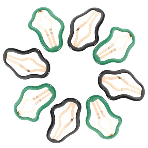 Baluue 10stücke Wolkenform Haarspangen Mit Druckknopf Rutschfeste Haarspangen Aus Große Mit Druckknopf Haarschmuck Für Frauen Schwarz Grün von Baluue