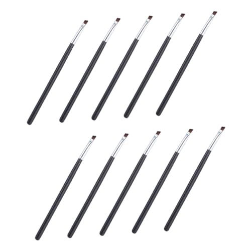 Baluue 10stücke Teiliges Tragbarer Augenbrauenpinsel Mini Mit Schräger Spitze Für Präzises Augen-make-up Und Eyeliner Für Unterwegs Und Tägliche Anwendungen von Baluue