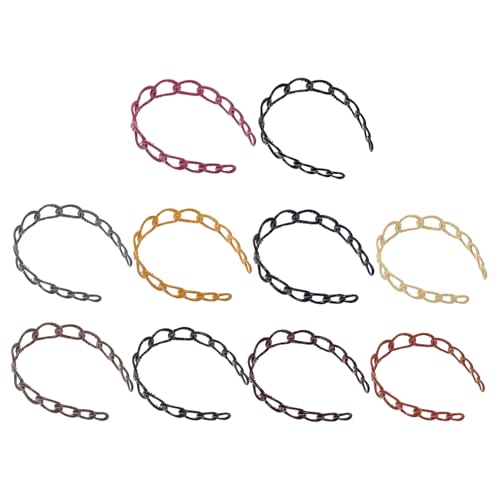 Baluue 10stücke Teiliges Retro Haarreifen Für Damen Ketten-headbands Kreative Haar-dekoration Für Alltag Sport Und Partys von Baluue