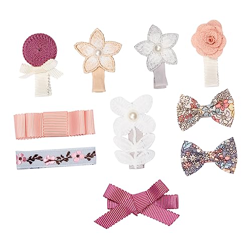 Baluue 10stücke Teiliges Perlenbesetzte Haarschleifen Für Mädchen Zarte Haarclips Mit Blumen-design Für Partys Geburtstagsfeiern Und Fotografie Komfortabel Und Leicht von Baluue
