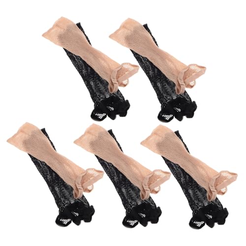 Baluue 10stücke Elastische Haarnetz-kappen Für Perücken Atmungsaktive Rutschfeste Haarkappen Und Hautfarbe Für Lange Und Kurze Haare Für Sichere Und Bequeme Anwendung von Baluue