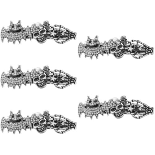 Baluue 10stücke Halloween Haarklammern Im Bat Skull Design Haarschmuck Und Mädchen Für Kostümparty Cosplay Und Halloween-dekoration von Baluue