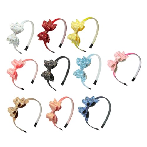 Baluue 10stücke Junge Mädchen Haarreif Mit Schleifen Süße Haarschmuck Für Mädchen Für Partys Und Familienfeiern Rutschfest Und Bequem Attraktives Design Aus Hochwertigem Material von Baluue