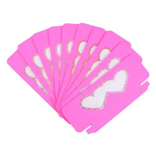Baluue 10stücke Papier Wimpernetui Aufbewahrungsbox Leere Wimpernbox Mit Transparentem Fensterdesign Für Falsche Wimpern Organisation Und Tragen in Kosmetiktasche Oder Handtasche von Baluue