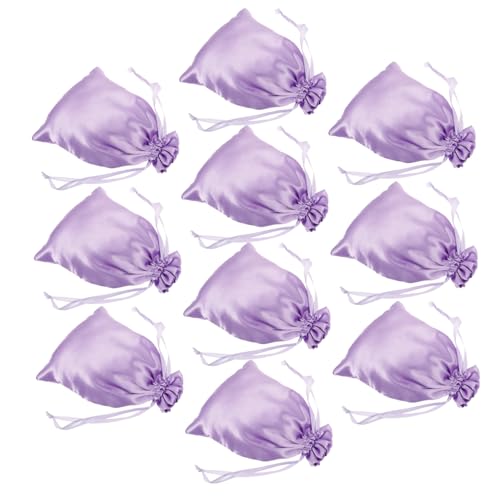 Baluue 10stücke Satin-perückentasche Mit Kordelzug Für Aufbewahrung Und Transport Leicht Und Tragbar Geeignet Für Mehrere Perücken Für Reise Und Alltag von Baluue