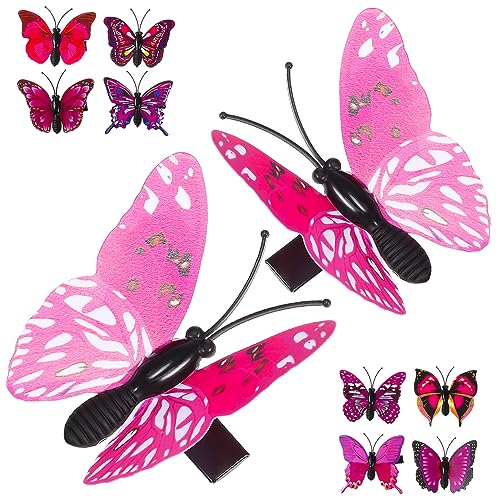 Baluue 10stücke Schmetterlings-haarspangen Haar-zubehör Party-decor Schmetterlings-barrettes Für Frauen Und Mädchen Leicht Einfach Anzuwendende Haarschmuck-accessoires Für von Baluue
