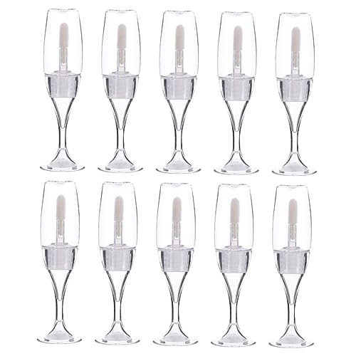 Baluue 10stücke Weinbecher Lip Gloss Tuben Leere Kosmetikbehälter Für Praktisches Make-up Wiederverwendbare Und Tragbare Lippenpflege-fläschchen Für Reisen Und Alltag von Baluue