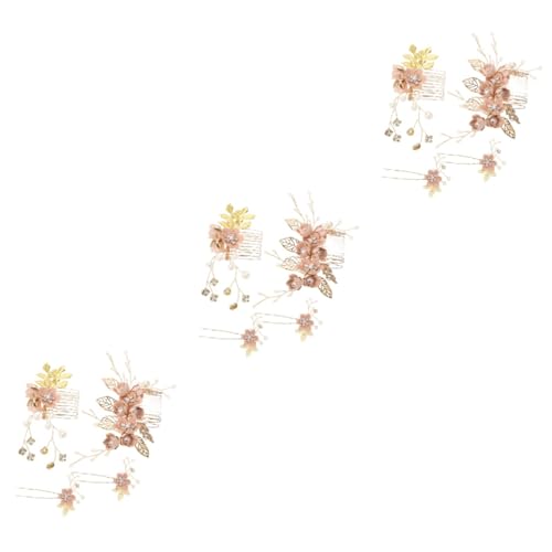 Baluue 12 Stk Brautkämme Kamm Floraler Kopfschmuck Für Die Braut Haarschmuck Hochzeit Haarschmuck Für Damen Styling Haarschmuck Für Blumenmädchen Mode Haarspange Hochzeit Kostüm Rosa von Baluue