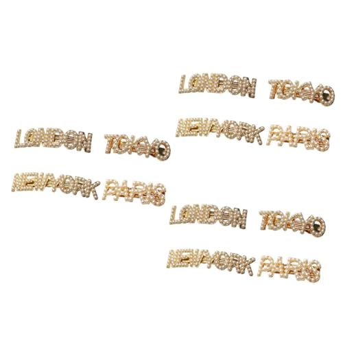 Baluue 12stücke Teiliges City Name Haarklammer Mit Perlen Elegante Haarspangen Für Frauen Modische Haaraccessoires Für Partys Und Bankette York London Tokio Baluue 12stücke Teiliges City Name Haarklammer Mit Perlen Elegante Haarspangen Für Frauen Modische Haaraccessoires Für Partys Und Bankette York London Tokio von Baluue