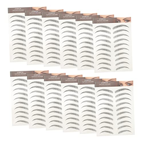 Baluue 12 Stücke Natürliche Augenbrauen Aufkleber-wie Falsche Augenbrauen Für Kosmetik Brauen Aufkleber von Baluue