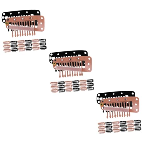 Baluue 120stücke Haarverlängerungs-klemmen Metall-schnappclips Für Damen Fixieren Von Perücken Und Haarteilen Und Flexibel Und Komfortabel Zu Verwenden von Baluue