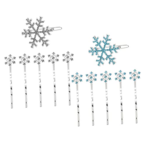 Baluue 12stücke Schneeflocken Haarnadeln Für Damen Strass Haarspangen Hochzeitsaccessoires Und Dekorative Haarklammern Für Partys Und Besondere Anlässe von Baluue