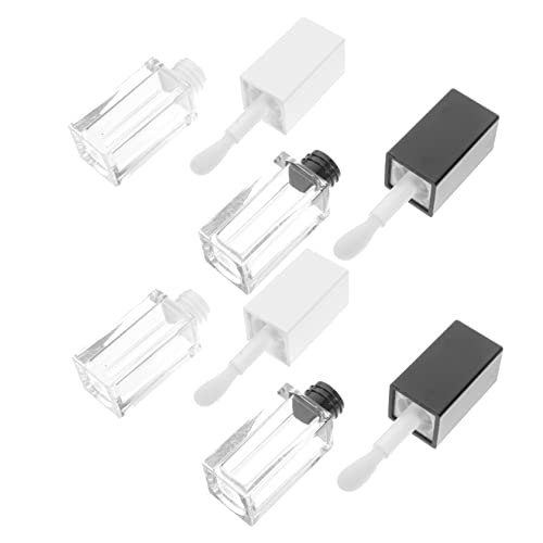 Baluue 12stücke Leere Lip Gloss Tuben Quadratische Behälter Für Lippenbalsam Transparente Und Schwarze Flaschen Für Frauen Und Mädchen von Baluue