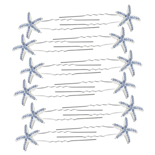 Baluue 12stücke Seestern Haarnadeln Hochzeit Haarschmuck Braut Brautjungfern Kopf Schmuck Haar Zubehör Für Hochzeit Geburtstag Party Accessoires von Baluue