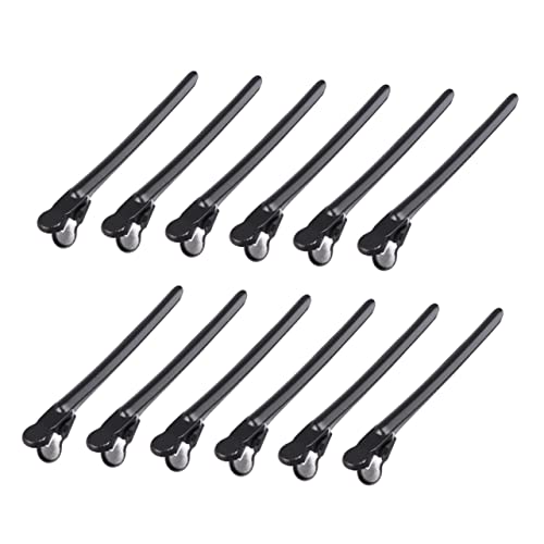 Baluue 12stücke Teiliges Haarpositionierungsclips Für Frauen Haarklammern Zur Zuverlässigen Haarabteilung Für Friseursalons Und Styling-anwendungen Schwarz von Baluue