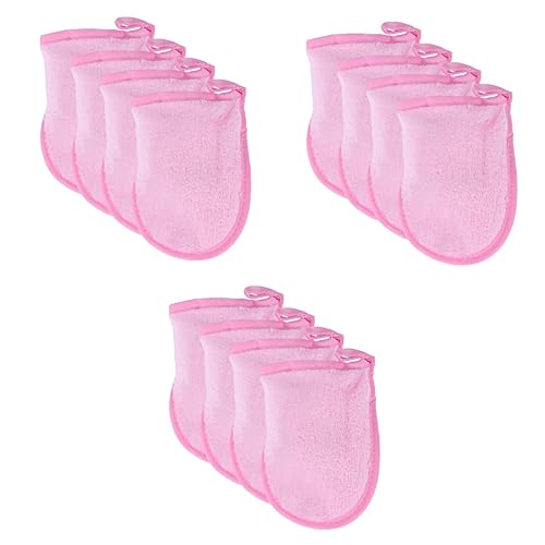 Baluue 12stücke Teiliges Reinigungshandschuhe Für Gesicht Sanfte Make-up Entferner Puff Für Effektive Gesichtsreinigung Und Make-up Entfernung Wiederverwendbar Und Waschbar von Baluue