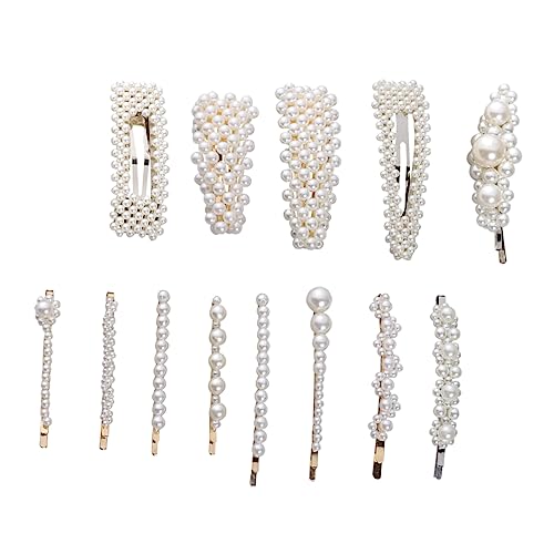 Baluue 13stücke Perlen-haarnadeln Kreative Haarnadeln Seitliche Klammer Haarspangen Für Mädchen Party Alltag Exquisites Perlendekor Langlebig Leicht von Baluue