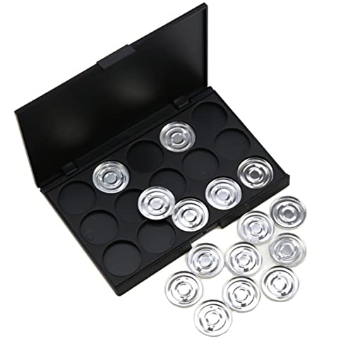 Baluue 15löcher Make-up-behälter Lidschattenpalette Mit Löchern Diy-organizer Für Puder Und Foundation Rund Durchmesser Leer Kosmetiketui von Baluue
