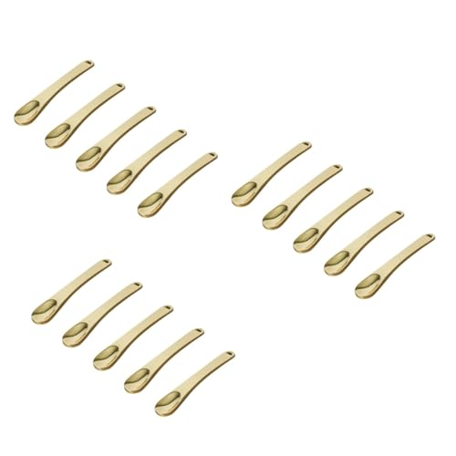Baluue 15 Stk Augencremestift Gesichtscremelöffel Depotspatel Make-up Kosmetik Gesichtslöffel Gesichtsmaskenlöffel Gesichtscreme-Spatel Mini-Make-up-Löffel Schminkspatel aus Metall Golden Baluue 15 Stk Augencremestift Gesichtscremelöffel Depotspatel Make-up Kosmetik Gesichtslöffel Gesichtsmaskenlöffel Gesichtscreme-Spatel Mini-Make-up-Löffel Schminkspatel aus Metall Golden von Baluue