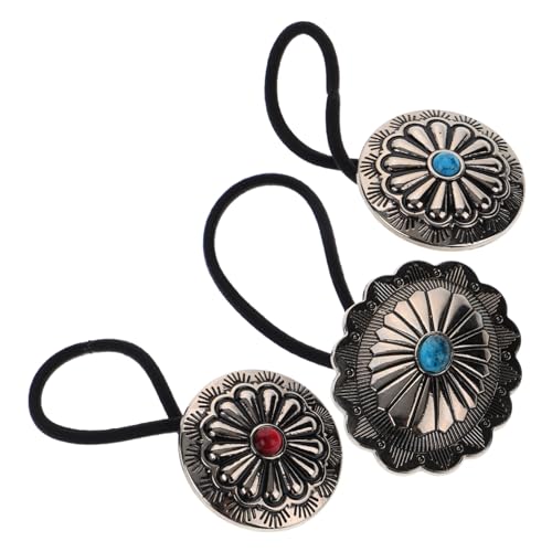 Baluue 15 Stk Haargummi aus Metall Pferdeschwanzhalter-Armband Western-Haarschmuck elastische haargummi elastisches haarband Haargummi für Mädchen Haarpflegezubehör Haarhalter Legierung von Baluue