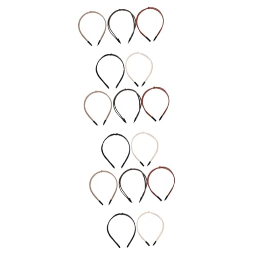 Baluue 15stücke Teiliges Damen Haarband Aus Feinem Kunstleder Knotenförmig Rutschfest Geeignet Für Jeden Anlass Milchweiß von Baluue