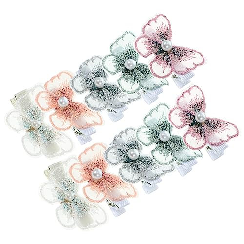 Baluue 15stücke Netz Schmetterling Haarspangen Kleine Haarspange Perlendekor Schmetterlingshaarspange Für Damen Und Mädchen Haarspangen Für Hochzeit Geburtstag von Baluue
