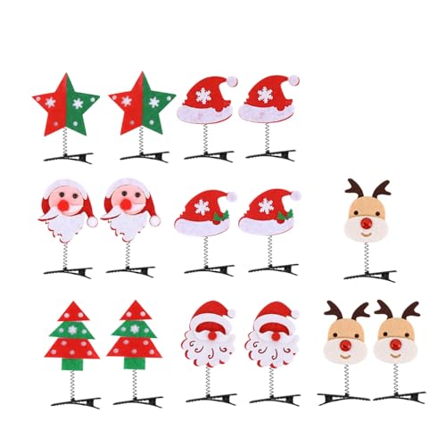 Baluue 15 Stück Teiliges Mini Haarspangen mit Rentiergeweih Design Niedlich und Festlich für Weihnachten Karneval und Partys Geeignet für Damen und Mädchen Auffälliger Haarschmuck für von Baluue