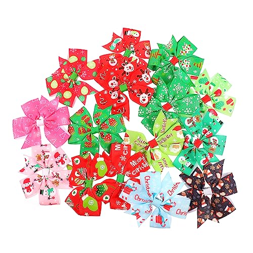 Baluue 15 Stück Teiliges Weihnachts Haarschleifen für Mädchen Bogenförmige Haarnadeln mit Weihnachtlichem Design Schonend Langlebig und Fest Sitzend für Partys und Festliche Anlässe von Baluue