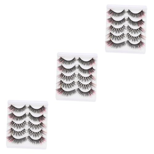Baluue 15paare Fünf Bunter Wimpern Cosplay Gefärbte Wimpern Für Und Mädchen Wiederverwendbar Leicht Anzuwenden Für Besondere Anlässe Um Ihre Augen Hervorzuheben von Baluue