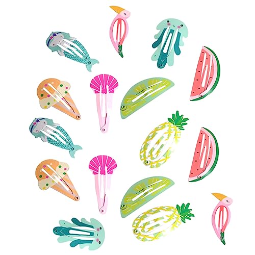 Baluue 16stücke Teiliges Süße Tier Obst-haarspangen Praktische Snap-clips Für Mädchen Für Schule Partys Und Alltag Vielseitige Haarschmuck-accessoires von Baluue