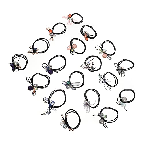 Baluue 18stücke Elastische Haar Ringe Pferdeschwanz Haar Seile Tragbare Zubehör Für Frauen Mit Gummibändern Für Frikadellen Und Andere Frisuren von Baluue