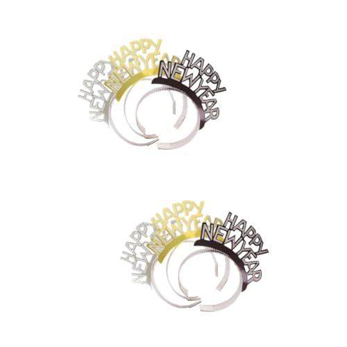 Baluue 18stücke Neujahr Haarbänder Silber Und Schwarz Einzigartige Haarreifen Für Partys Und Dekoration Und Foto-requisiten Für Unvergessliche von Baluue