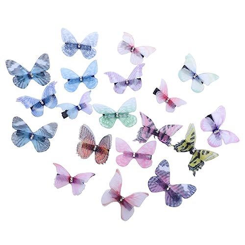 Baluue 18stücke Retro Schmetterling Stil Barrettes Einfache Tüll Haarnadeln Mädchen Haarspangen Junge Mädchen Haarschmuck Accessoires von Baluue