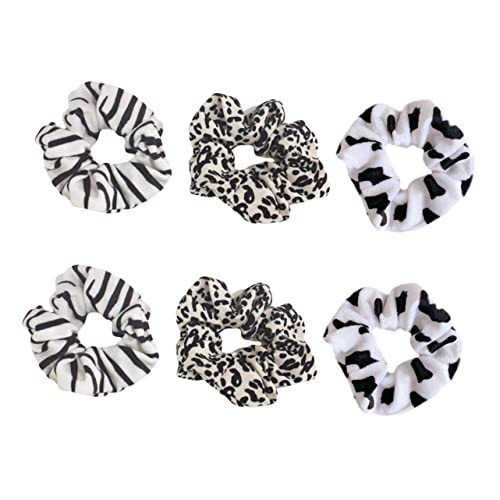 Baluue 18stücke Haargummis Mit Tiermustern Leopard Kuh Und Zebra Elastische Haarbänder Für Mädchen Haarschmuck Partys Und Alltag von Baluue