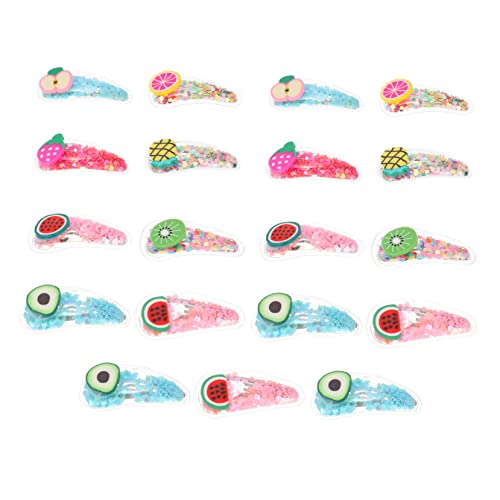 Baluue 19stücke Junge Mädchen Haarnadel Quicksand Haarclips Obst Haarspangen Mädchen Kopfschmuck von Baluue