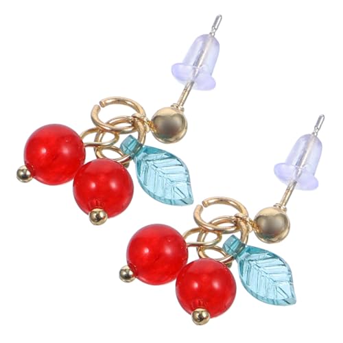 Baluue 1Paar Kreative Kirschohrringe Retro Ohrstecker für Damen Einzigartige Ohr Studs Modischer Schmuck für Besondere Anlässe Partys Festivals Baluue 1Paar Kreative Kirschohrringe Retro Ohrstecker für Damen Einzigartige Ohr Studs Modischer Schmuck für Besondere Anlässe Partys Festivals von Baluue