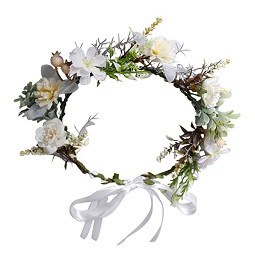 Baluue 1stück Imitation Flower Headdress Für Hochzeiten Partys Und Fotoshootings Grünes Blumenhaarband Aus Leichtem Material Für Mädchen Und Bräute von Baluue