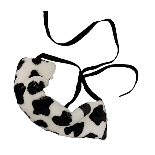 Baluue 1stück Plüsch Haarband Mit Kuhmuster Multifunktionale Haarschmuck Gemütlich Und Hautfreundlich Für Und Mädchen Weiß von Baluue