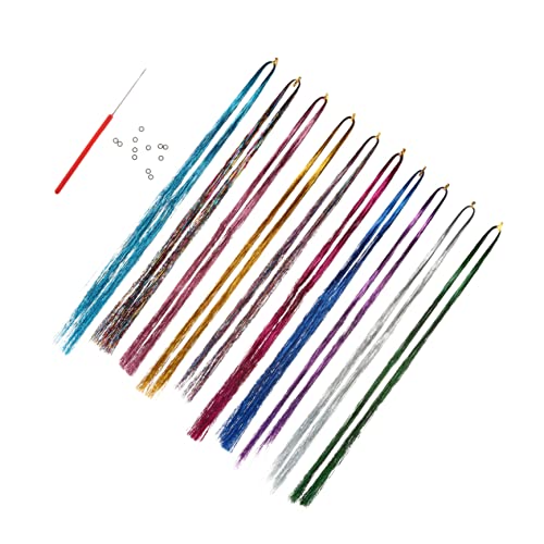 Baluue 1satz Farbige Haarverlängerungen Mit -haarteil Und Praktischem Clip Für Mädchen Für Partys Und Besondere Anlässe Leicht Zu Tragen Verblasst von Baluue