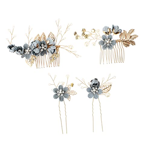Baluue 1satz Haarkamm Mit Strasssteinen Französische Haarnadeln Für Hochsteckfrisuren Eleganter Brautschmuck Für Hochzeiten Und Besondere Anlässe Teiliges Set Blau von Baluue