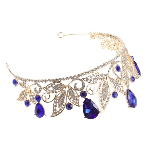 Baluue 1stück Barocke Brautkrone Mit Wasserstein- Elegantes Haarschmuck Für Hochzeiten Vintage-style Tiara Für Damen Für Brautjungfern Und Besondere Anlässe von Baluue