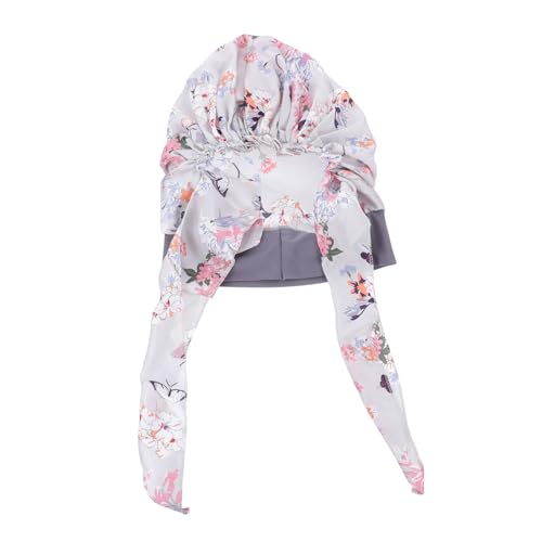 Baluue Kopfbedeckung Aus Satin Für Damen Verstellbare Schlafhaube Atmungsaktive Elastische Seidenmütze Für Lange Dicke Haare Für Schlaf Reisen Und Besondere Anlässe Baluue Kopfbedeckung Aus Satin Für Damen Verstellbare Schlafhaube Atmungsaktive Elastische Seidenmütze Für Lange Dicke Haare Für Schlaf Reisen Und Besondere Anlässe von Baluue