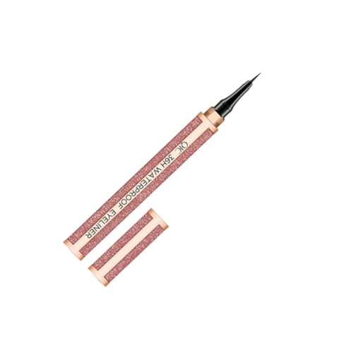Baluue Wasserdichter Schwarzer Flüssiger Eyeliner Schnell Trocknend Make-up-stift Kosmetikwerkzeug Für Frauen Farbe Rotes Korallenorange Glatt Einfach Anzuwenden von Baluue