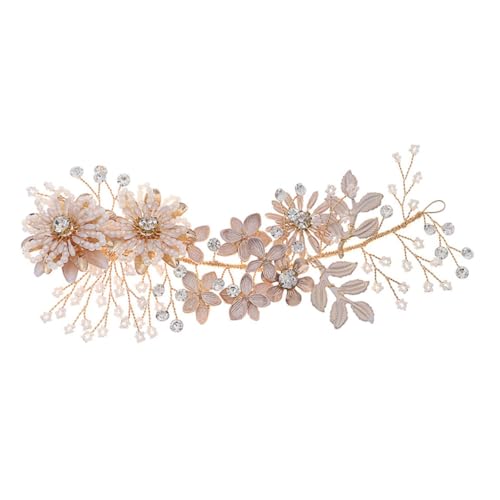 Baluue 1stück Elegante Haarschmuck-haarspange Für Hochzeiten Kreative Haardekoration Handgefertigt Mit Perlen Und Blumen Passend Zu Chinesischem Brautkleid Für Frauen Und Mädchen von Baluue