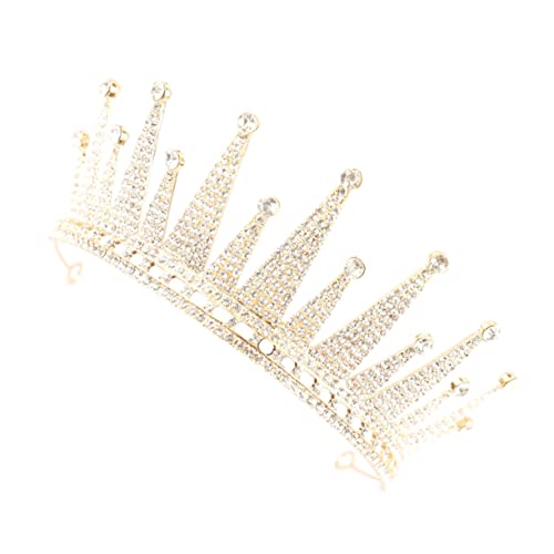 Baluue 1stück Glamouröser Brautschmuck Haarschmuck Mit Strass Elegantes Haarband Für Hochzeiten Und Fotoshootings Stilvolles Accessoire Goldfarbe von Baluue