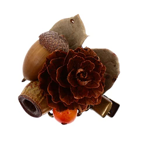 Baluue Simulation Haarspange Vintage Herbst Winter Haarnadel Handgemacht Kopfschmuck Haarschmuck Mädchen Tragen von Baluue