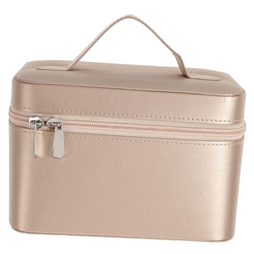 Baluue 1stück Wasserdichter Kosmetikbeutel Für Reisen Multifunktionale Make-up-Tasche Im Modischen Design Mit Großem Spiegel Und Strapazierfähigem Pu-Material Für Frauen Und Mädchen von Baluue