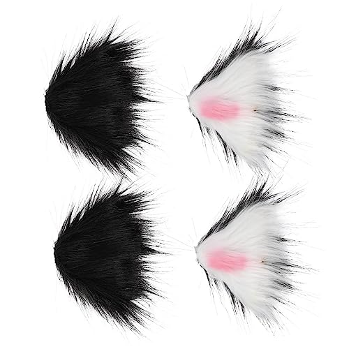 Baluue 2paare Katzenohr-haarspange Dekorative Haarnadel Mädchen-kopfschmuck Schöne Kopfbedeckung Haarschmuck Simulation von Baluue